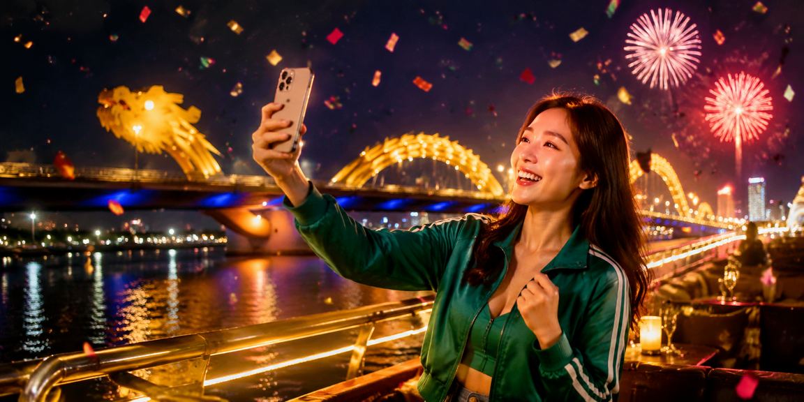 Cảnh đêm tại chợ đêm Đà Nẵng với người dân theo dõi cá cược bóng đá trên điện thoại