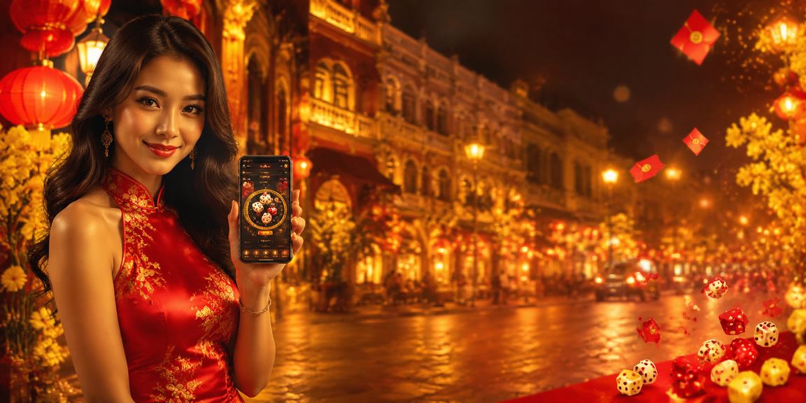 Người dùng tại TP. Hồ Chí Minh chơi tài xỉu trên điện thoại giữa không khí chợ đêm sôi động