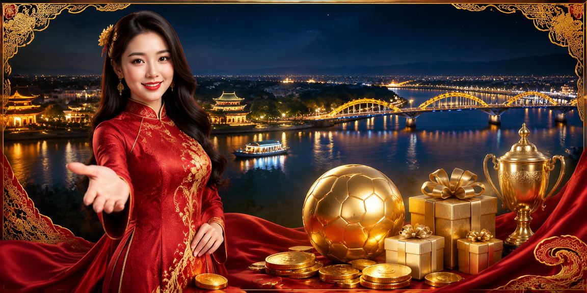 Người phụ nữ mặc áo dài tại Huế xem thông tin cá cược bóng đá trên điện thoại di động